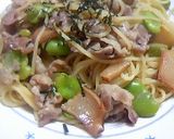 豚とたけのこの和風味噌パスタ作り方6写真