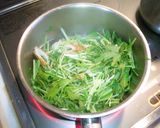 ささっと簡単！水菜とちくわの味噌煮作り方1写真