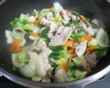 豚バラと青梗菜のとろみ塩ダレ炒め作り方4写真