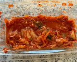 何もしたくない日に⭐︎納豆キムチのっけご飯作り方1写真