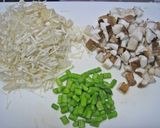 ゆで卵＆ツナ＆お野菜いっぱいのハンバーグ作り方1写真