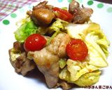 キャベツとチキンのペペロンチーノ風作り方6写真
