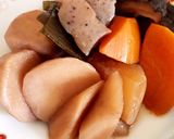 田舎風☆根菜の煮物(大根、ごぼう、里芋、人参)作り方10写真