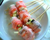 茄子とチーズの豚巻き串＊柚子胡椒でどうぞ作り方4写真