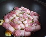 豚薄切り肉で♪くるくるトマト煮作り方3写真
