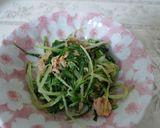 簡単！水菜とシーチキンのゴマ和え作り方3写真
