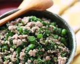 【山うどレシピ・葉】山うどと豚肉の塩炒め作り方14写真