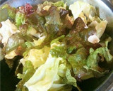 キャベツとレタスのゆず胡椒炒め作り方1写真