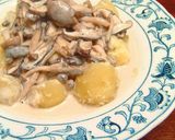 鶏の和風きのこクリームソース作り方8写真