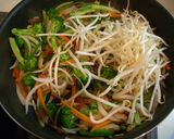 ベーコンとたっぷり野菜の焼きうどん作り方3写真