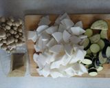 昔の知恵！大根·しめじ·なすの味噌󠄀汁🍲作り方1写真