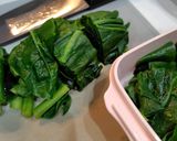 ツルムラサキを茹でて、おひたしに作り方3写真