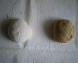 ほろ苦！「マーブルフランスパン」♪作り方1写真