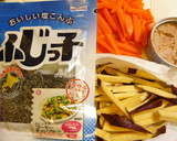 にんじんとさつま芋の塩こんぶ炒め作り方1写真