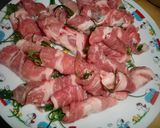 おかひじきのミニ肉巻き作り方1写真