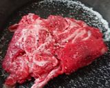 牛肉とキャベツのピリ辛炒め作り方1写真