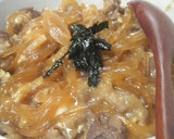 とろとろ☆あんかけ卵とじ牛丼（豚丼）作り方3写真