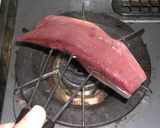 ガスコンロで簡単カツオのたたきレモン風味作り方3写真