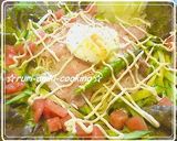 柔らかベーコン温泉卵の☆野菜サラダパスタ作り方10写真