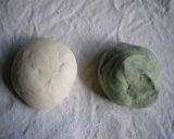 蓬と小豆の「マーブルフランスパン」♪作り方1写真