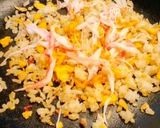 カニカマ沢山！カニカマあんかけチャーハン作り方3写真