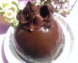 チョコドームケーキ♪(チョコムース入り)作り方34写真