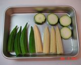 ★ホタテと野菜のトマトソース★作り方1写真