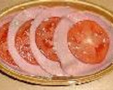 すごくおいしい！ハムとトマトのチーズ焼き作り方1写真