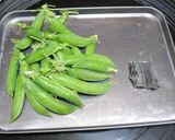我が家のグリンピースご飯作り方1写真