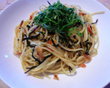塩こんぶと桜海老の和風パスタ作り方9写真