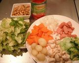 大豆と野菜のトマト煮☆作り方1写真