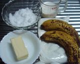 完熟バナナでチョコチップバナナケーキ❤作り方1写真