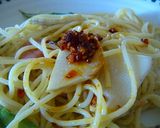 たけのこのパスタ☆食べるラー油もドゾ！作り方7写真