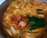 チゲうどん！簡単材料入れて煮るだけ作り方3写真