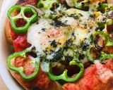 コッペパンとトマト缶のピザトースト風作り方3写真
