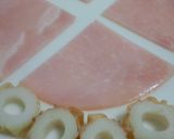 ハム＆ちくわで　お弁当箱に✿お花畑✿作り方1写真