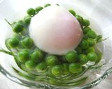 艶々♪グリーンピースの翡翠煮温玉のせ作り方7写真