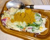 餃子の皮で包んだ揚げポテトサラダ作り方1写真