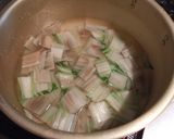 うまい菜(ふだん草)の卵とじ煮作り方2写真