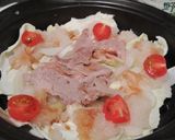 春キャベツ・新玉ねぎ・豚肉の酒蒸し作り方6写真