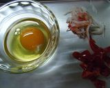 カニカマ＆トマトの卵焼き♪～三角～作り方1写真
