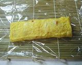 カニカマ＆トマトの卵焼き♪～三角～作り方4写真