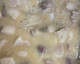 簡単　わが家の豚ばら肉のどて煮　アテにも作り方7写真