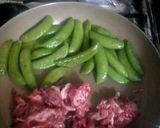 スナップえんどうと牛肉のレモン醤油炒め作り方5写真