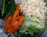 たもぎ茸のユッケジャン（鶏肉版）作り方3写真