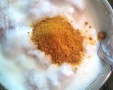 ササミとキャベツのヨーグルトカレーサラダ作り方1写真