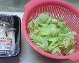 キャベツとエリンギのバターしょうゆ作り方1写真