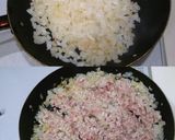簡単！肉まん丼～豚ひき肉と玉ねぎで～作り方1写真