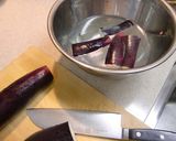ナスのアンチョビ炒め　バルサミコ酢風味♪作り方1写真