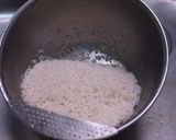 ルクルーゼで作るホタテの炊き込みご飯。作り方1写真